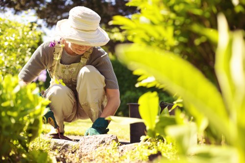 Gardeners sorting green waste in Haringey